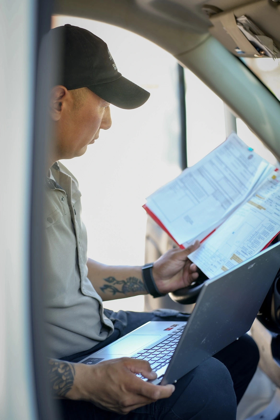 Quantum Thunder reviewing electrical service requirements with a homeowner