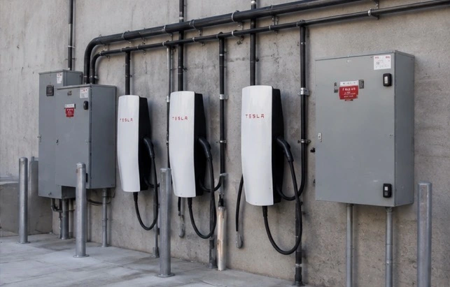 commercial ev charging work