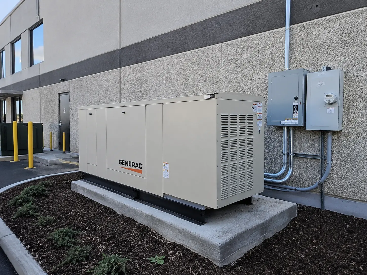 commercial generator installation