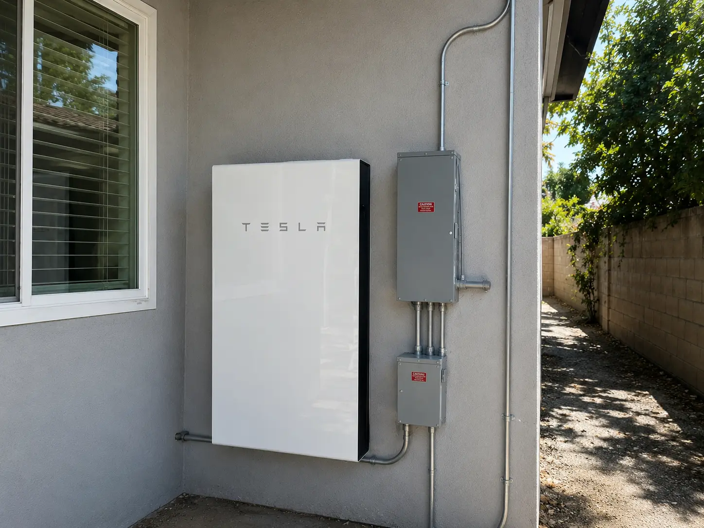 residential tesla power wall installation - quantum thunder